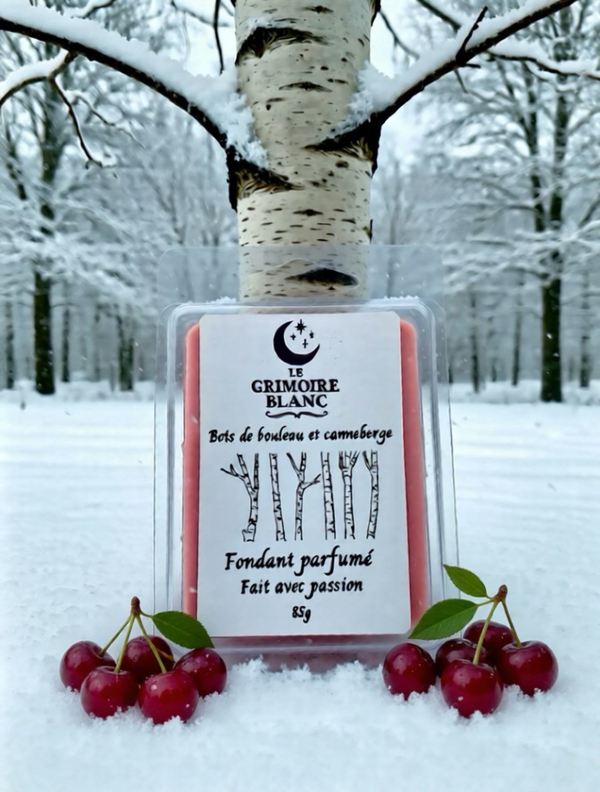 Bois de bouleau et canneberge